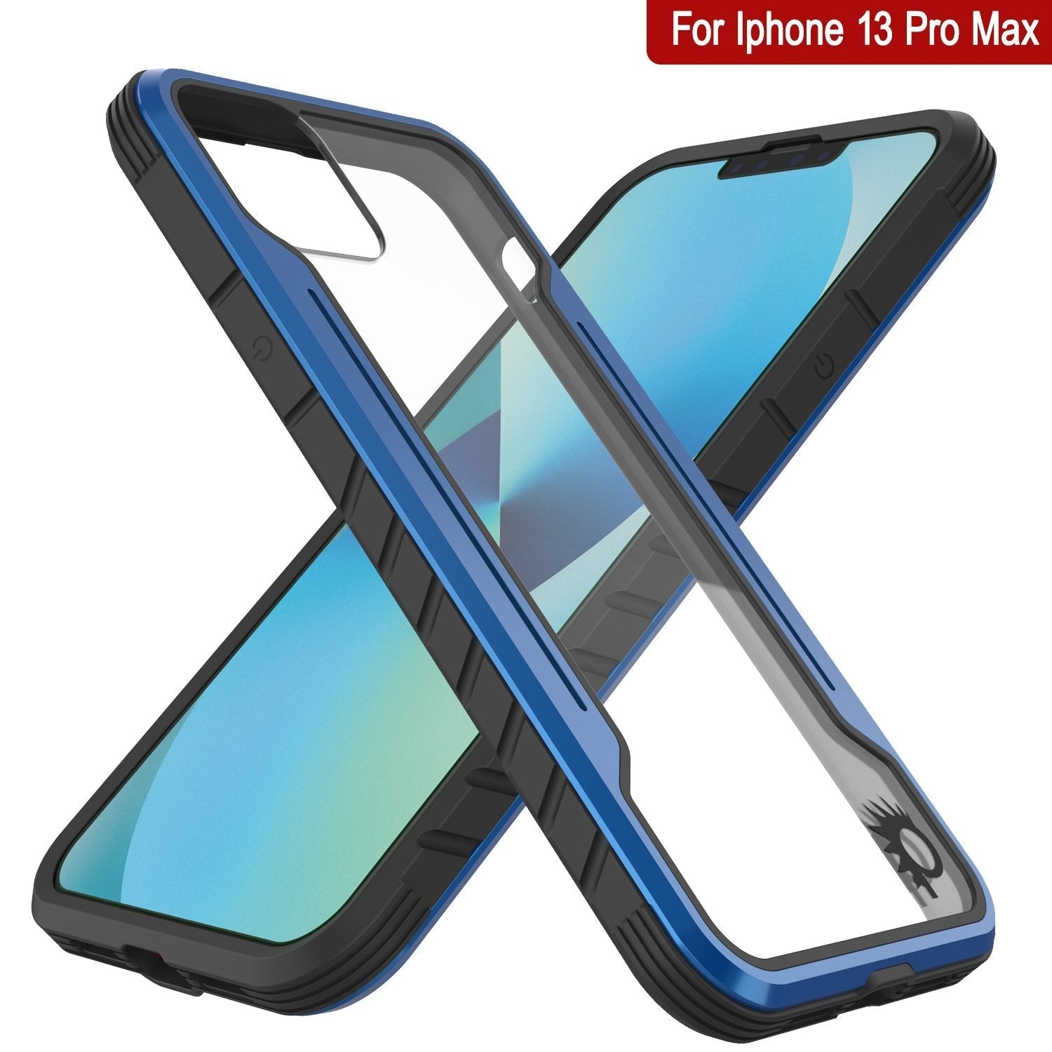 Punkcase iPhone 14 Pro Max Ravenger MAG Defense Case Protective Military Grade Multilayer Cover [Navy Blue]