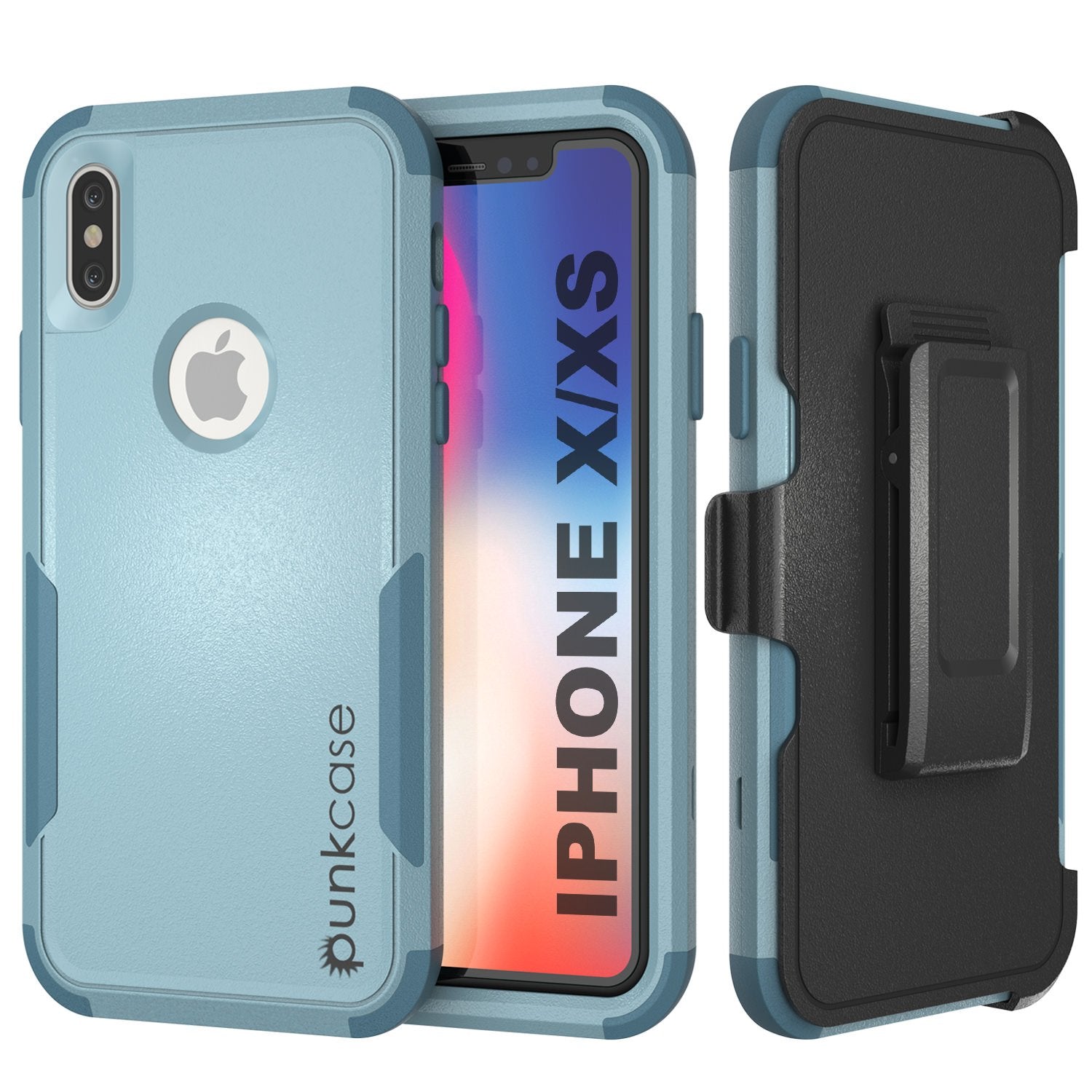 Punkcase for iPhone X Belt Clip Multilayer Holster Case [Patron Series] [Mint]