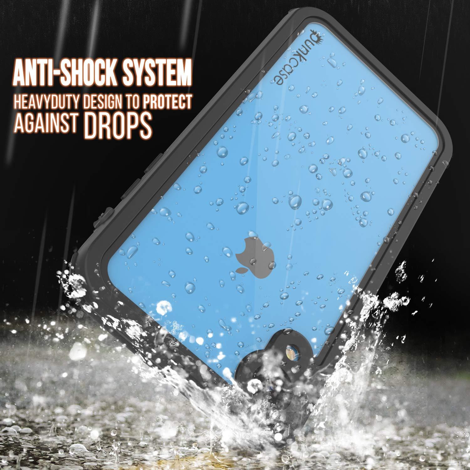 iPhone XR Waterproof IP68 Case, Punkcase [Blue] [Rapture Series]  W/Built in Screen Protector