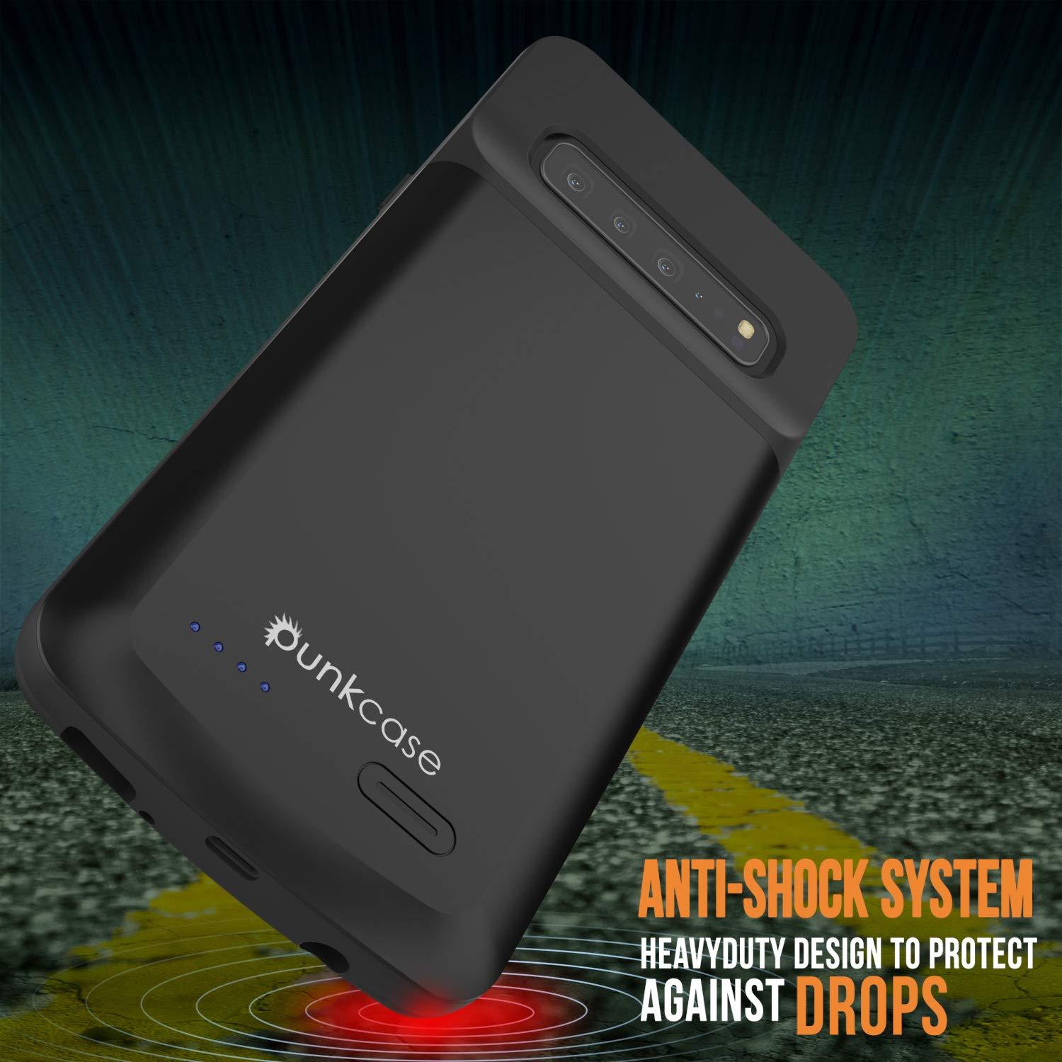 PunkJuice S10 5G Battery Case Reg. Black - Fast Charging Power Juice Bank with 4700mAh