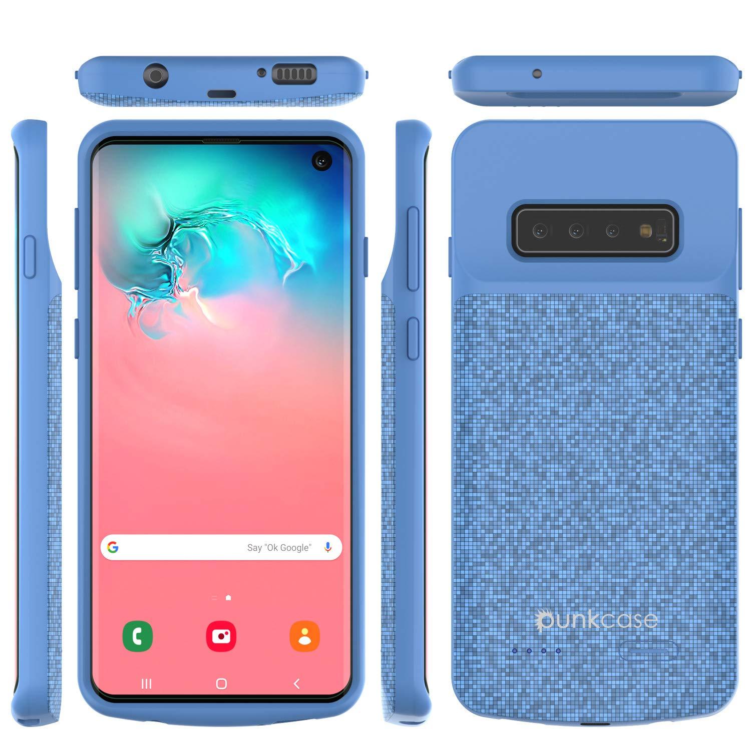 PunkJuice S10 Battery Case Blue - Fast Charging Power Juice Bank with 4700mAh