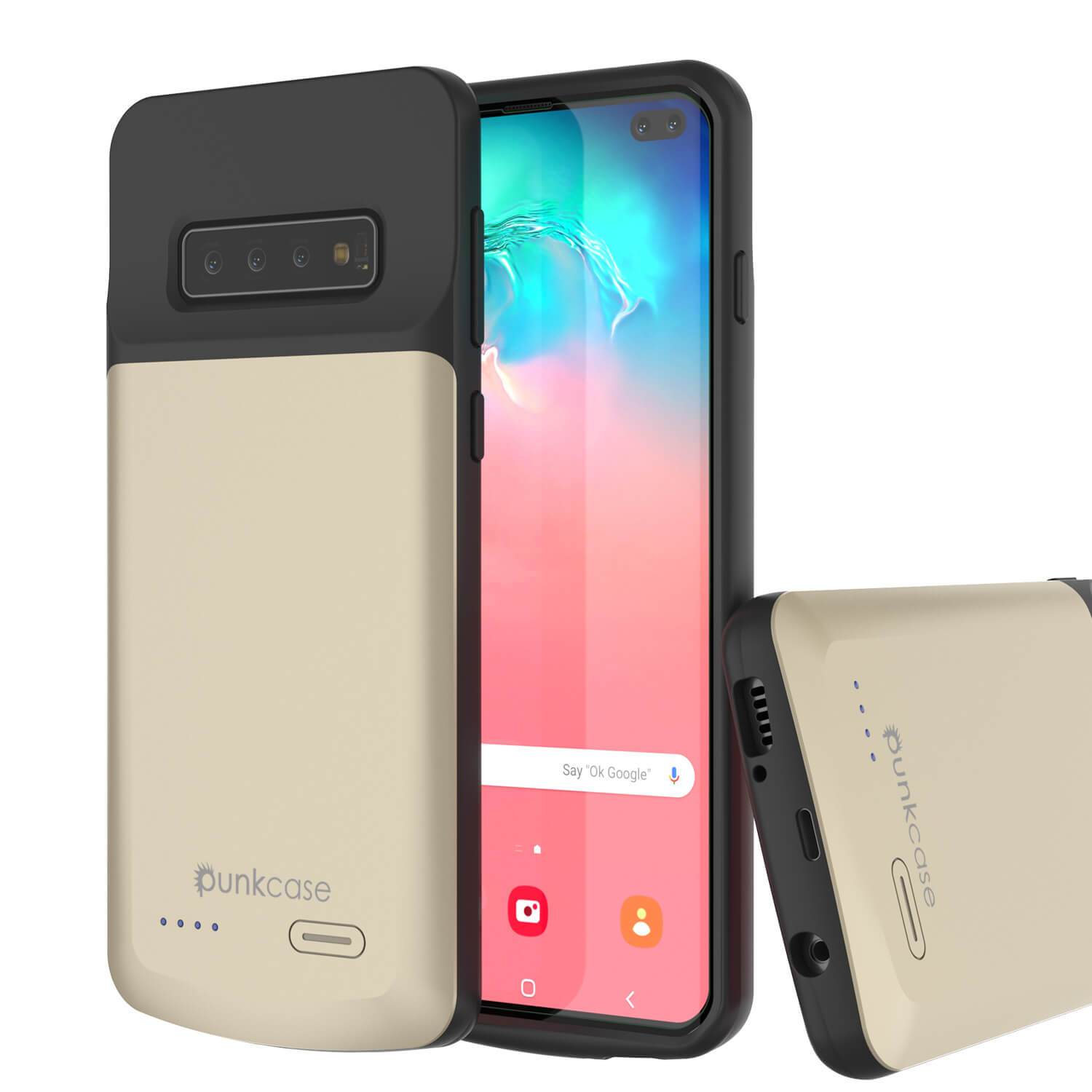 PunkJuice S10+ Plus Battery Case Gold - Fast Charging Power Juice Bank with 5000mAh