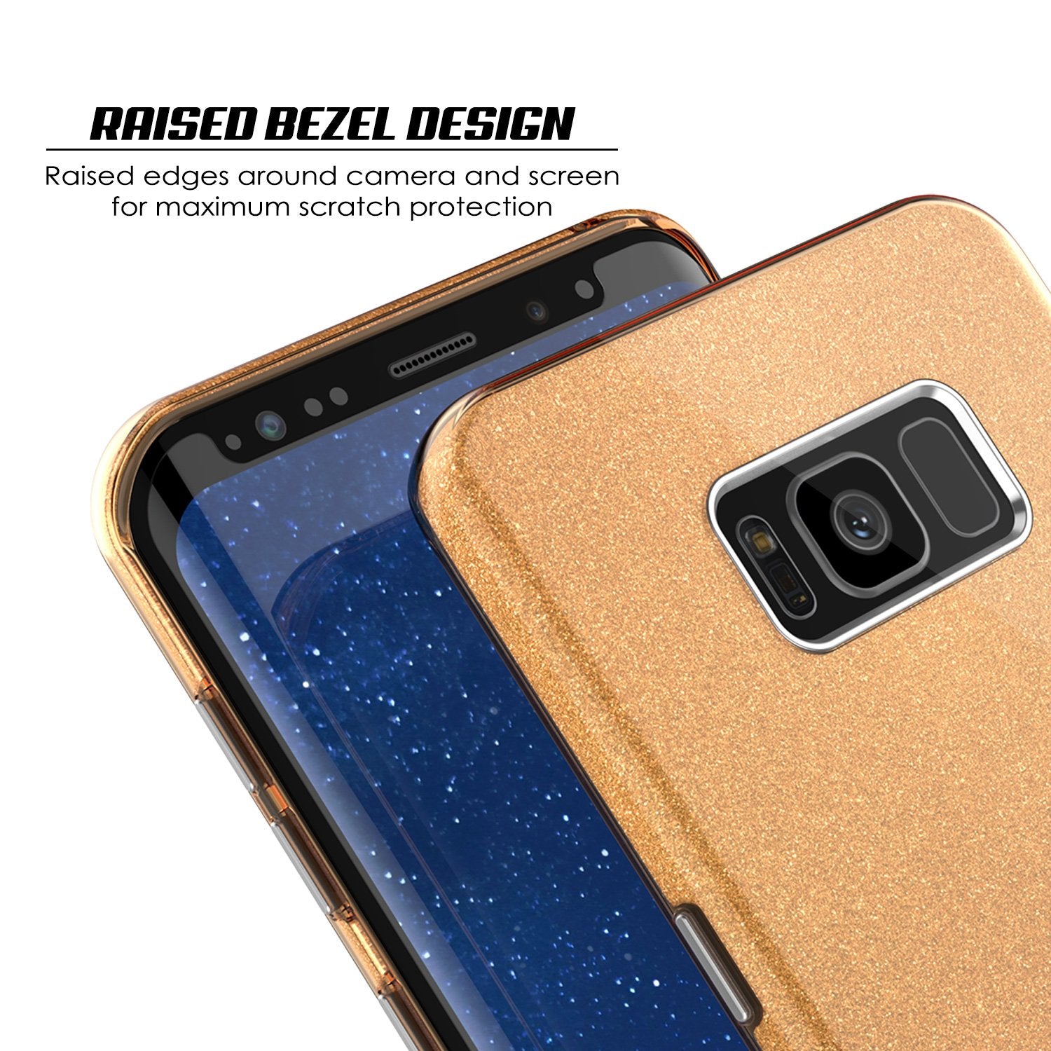 Galaxy S8 Plus Punkcase Galactic 2.0 Series Ultra Slim Case [Gold]