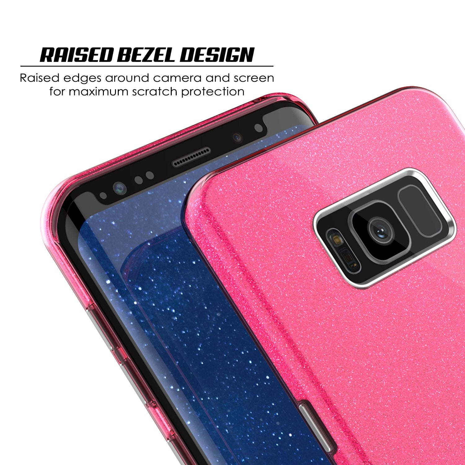 Galaxy S8 Case, Punkcase Galactic 2.0 Series Armor Pink Cover