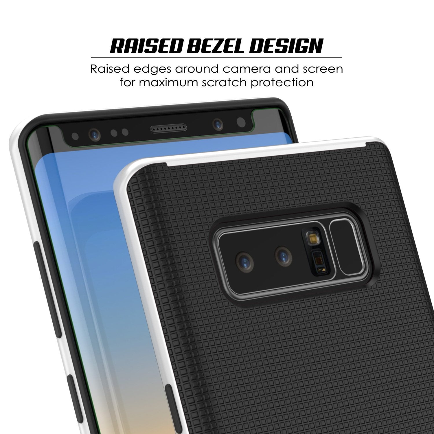 Galaxy Note 8 Screen/Shock Protective Dual Layer Case [White]