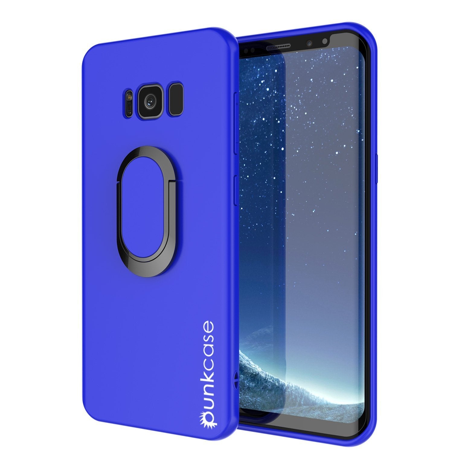 Galaxy S8 PLUS, Punkcase Magnetix Screen Protector Slim Case [Blue]
