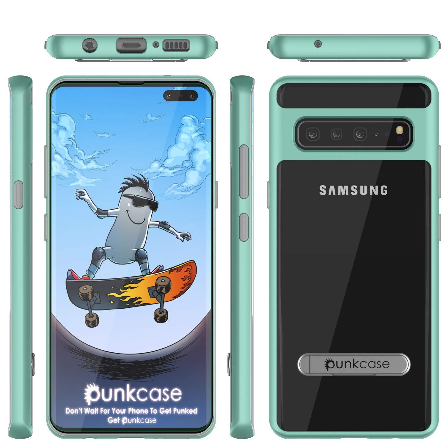 Galaxy S10 5G Case, PUNKcase [LUCID 3.0 Series] [Slim Fit] Armor Cover w/ Integrated Screen Protector [Teal]