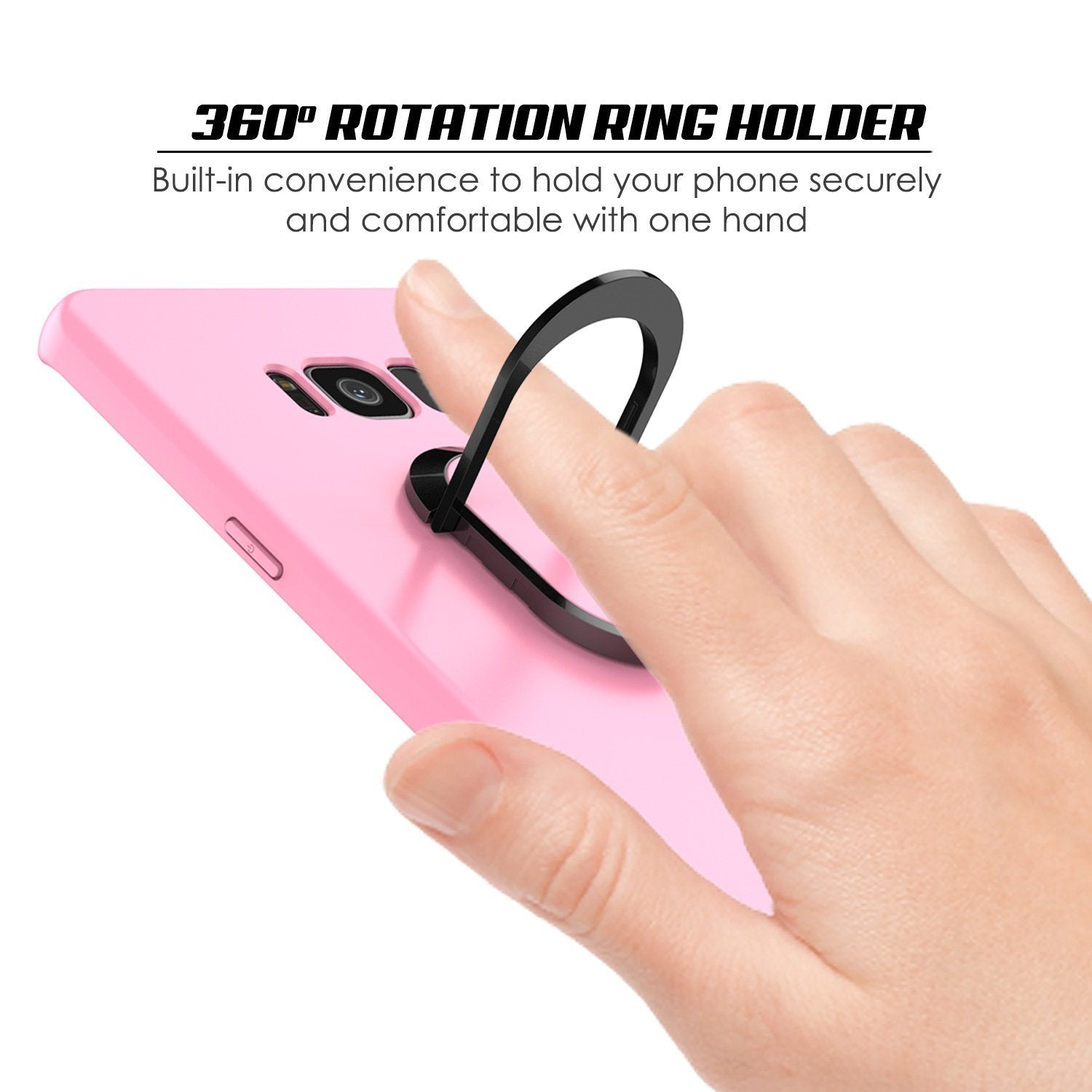 Galaxy S8 PLUS, Punkcase Magnetix Screen Protector Slim Case [Pink]