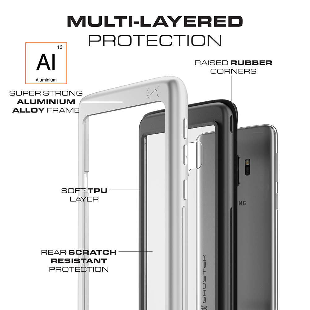 Galaxy S9 Rugged Heavy Duty Case | Atomic Slim Series [Pink]