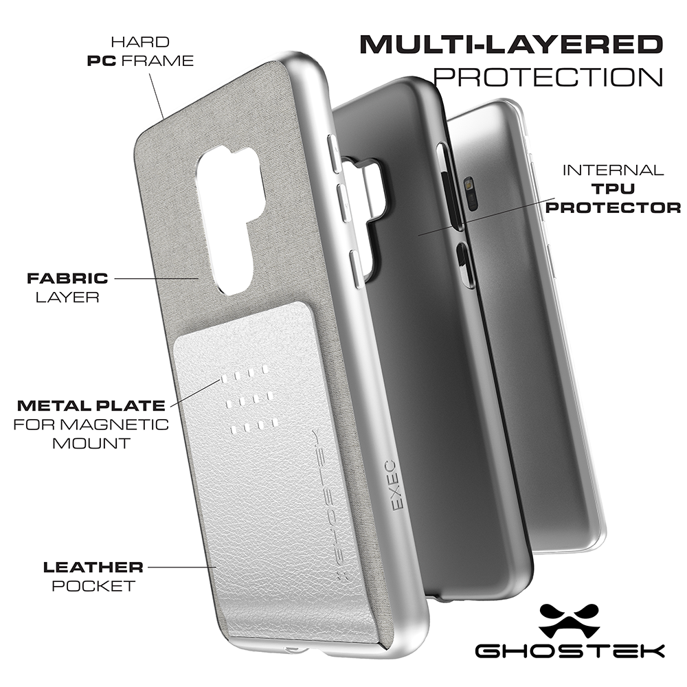 Galaxy S9+ Protective Wallet Case | Exec 2 Series [Pink]