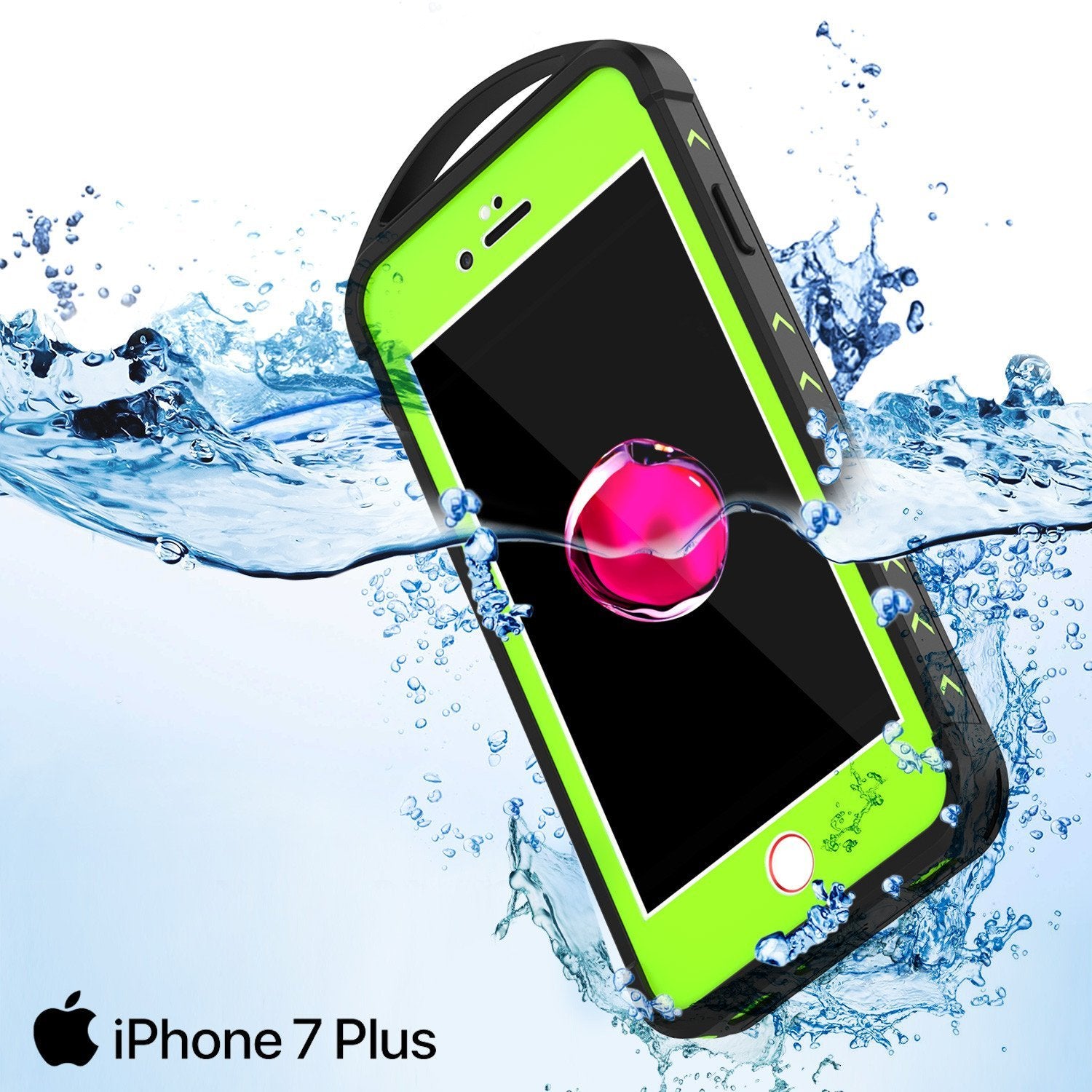 iPhone 8+ Plus Waterproof Case, Punkcase ALPINE Series, Light Green | Heavy Duty Armor Cover