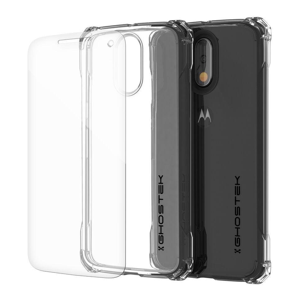 Moto G4+ Plus Case, Ghostek Covert Clear Series | Clear TPU | Explosion-Proof Screen Protector